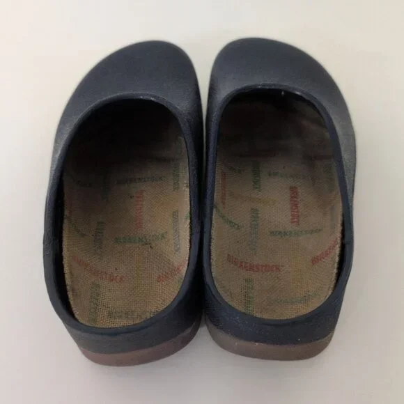 Birkenstock 36 Super Birki Clogs Womens Size 5/5.5 Blue Slip On Mules Casual - Picture 4 of 7